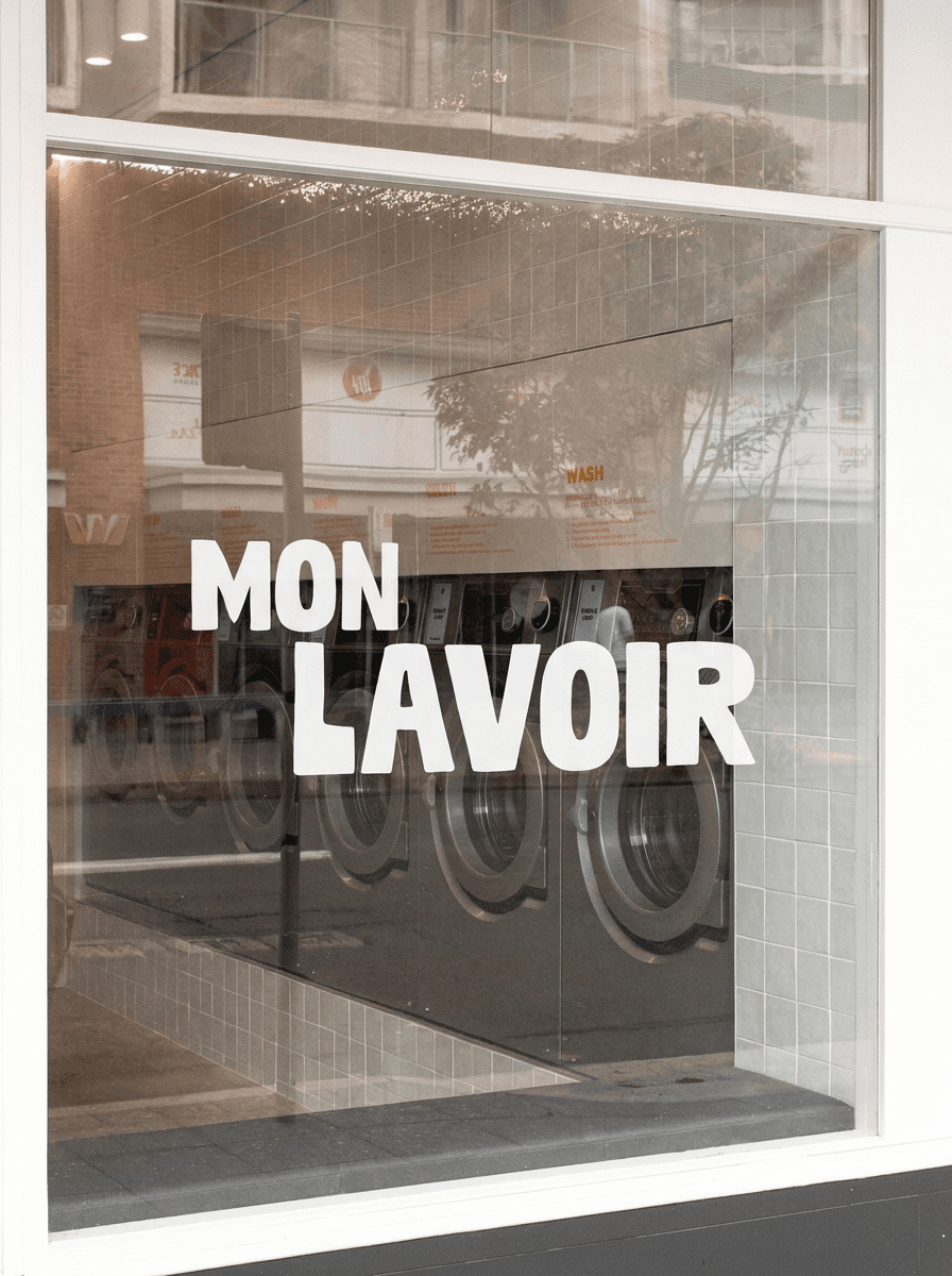 Devanture vitrée MON LAVOIR à Genève